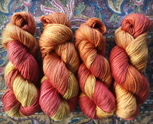 Load image into Gallery viewer, 2ply 100% Mulberry Silk &#39;Nectarine Dreams&#39;